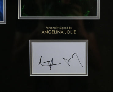Angelina Jolie Signed Malificent Framed Display - Memorabilia Framers Shop