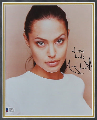 Angelina Jolie Signed Tomb Raider 12x8 Photograph Framed Display - Memorabilia Framers Shop