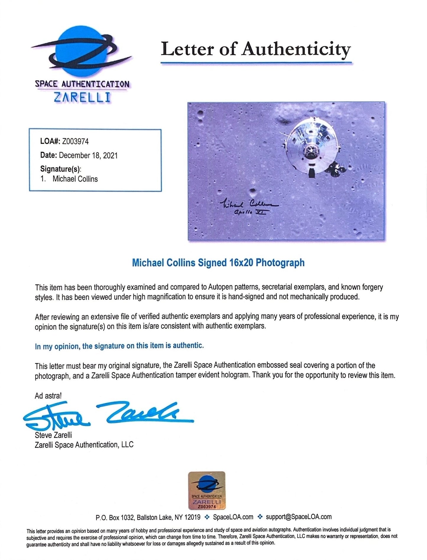 Apollo 11 Triple Signed Framed Display - Memorabilia Framers Shop