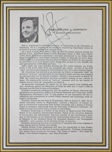 Apollo 11 Triple Signed Framed Display - Memorabilia Framers Shop