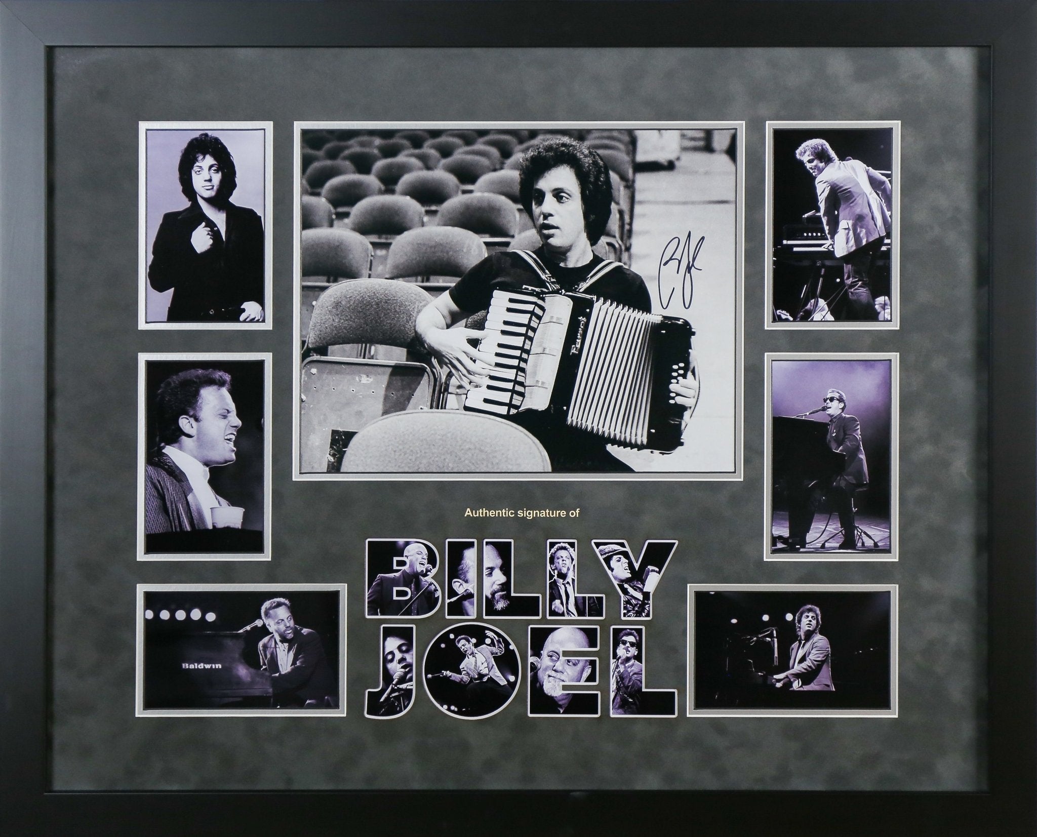 Billy Joel Signed 12x16 Photograph Framed Display - Memorabilia Framers Shop