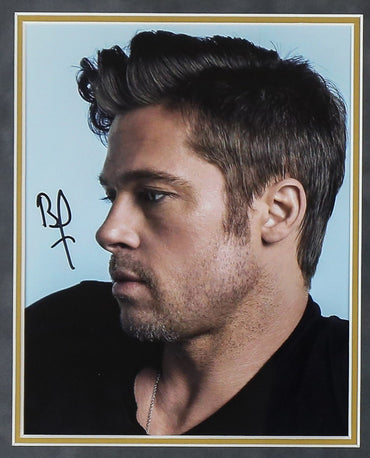 Brad Pitt Signed 12x8 Photograph Framed Display - Memorabilia Framers Shop