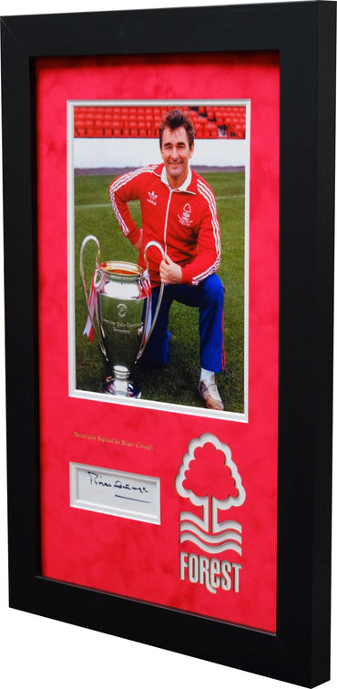 Brian Clough Signed Photograph Nottingham Forest Display - Memorabilia Framers Shop