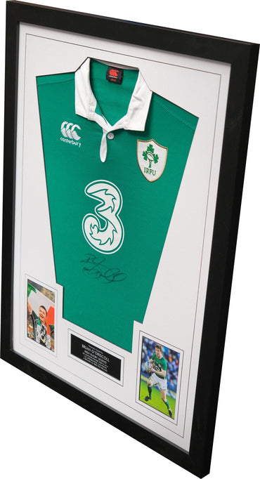 Brian O'Driscoll Signed Shirt Framed Display - Memorabilia Framers Shop