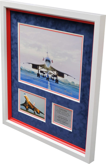 Concorde Display Signed by Mike Bannister and Adrian Meredith - Memorabilia Framers Shop
