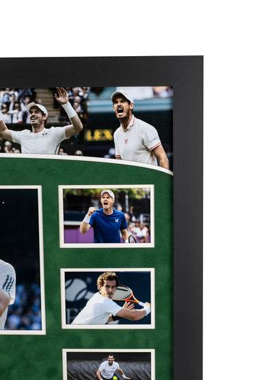 Andy Murray Signed White Card Framed Display