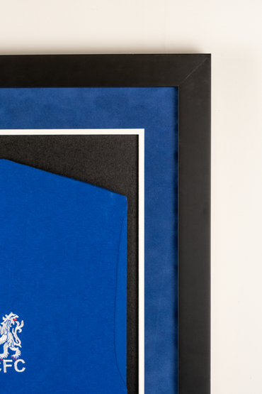 Ron Harris Signed Chelsea Shirt Framed