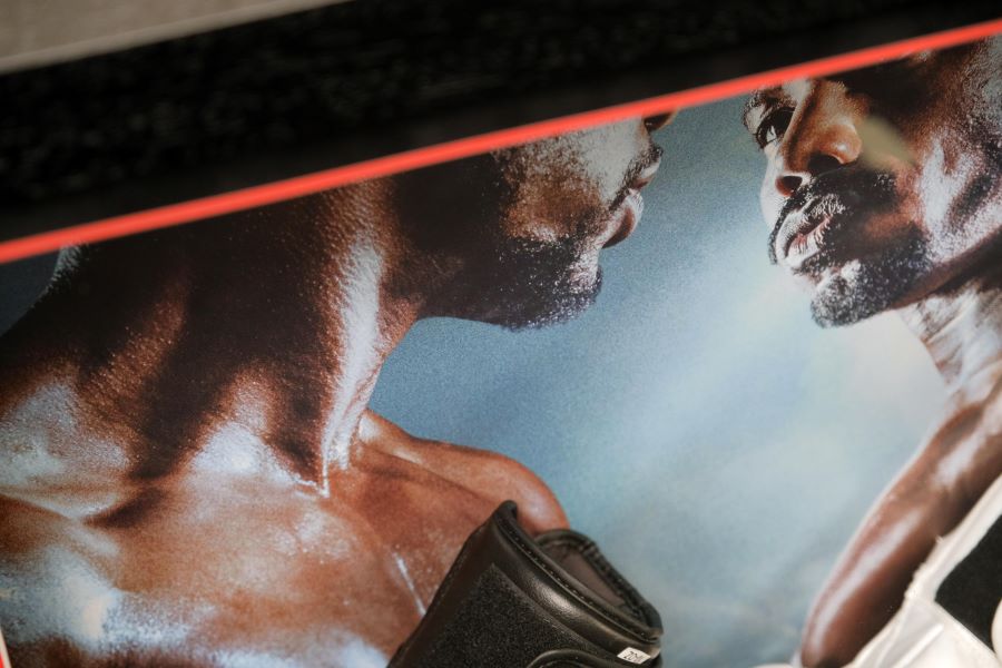 Creed III Signed Boxing Glove Display Signed by Michael B Jordan and Jonathon Majors - Memorabilia Framers Shop