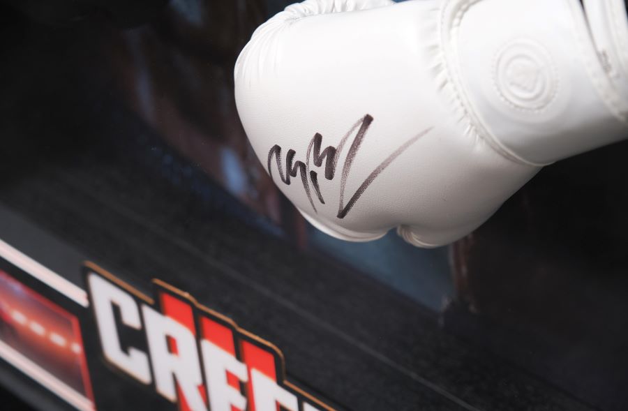Creed III Signed Boxing Glove Display Signed by Michael B Jordan and Jonathon Majors - Memorabilia Framers Shop