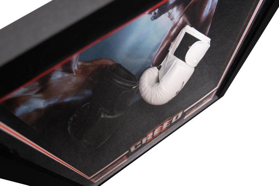 Creed III Signed Boxing Glove Display Signed by Michael B Jordan and Jonathon Majors - Memorabilia Framers Shop