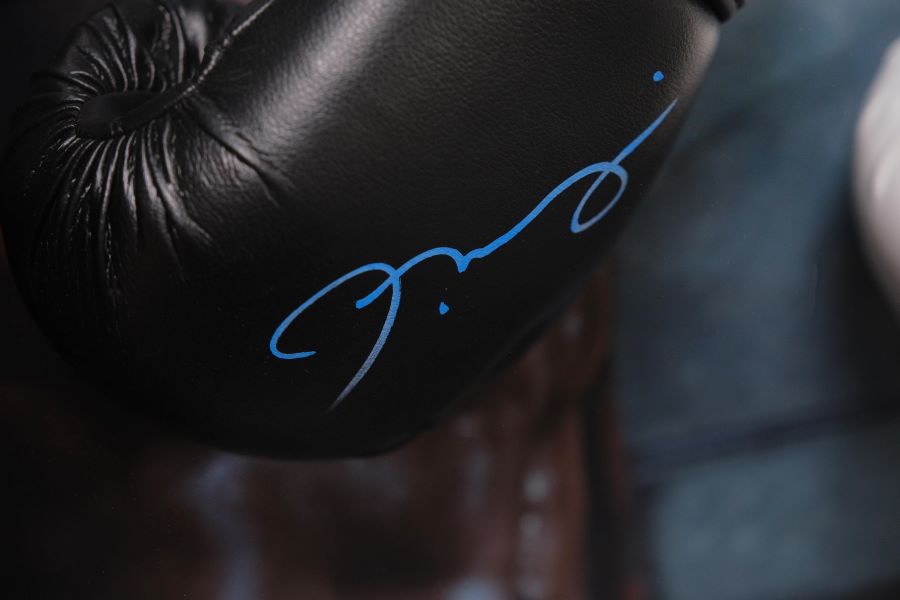 Creed III Signed Boxing Glove Display Signed by Michael B Jordan and Jonathon Majors - Memorabilia Framers Shop