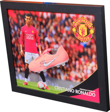 Cristiano Ronaldo Signed Boot Framed Display - Memorabilia Framers Shop