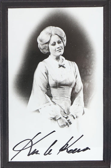 Dame Kiri Tekanawa Signed 6x8 Artwork Framed Display - Memorabilia Framers Shop