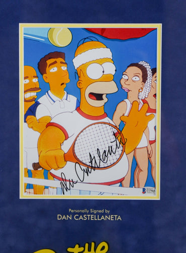 Dan Castellaneta Signed Simpsons 10x12 Photograph Framed Display - Memorabilia Framers Shop