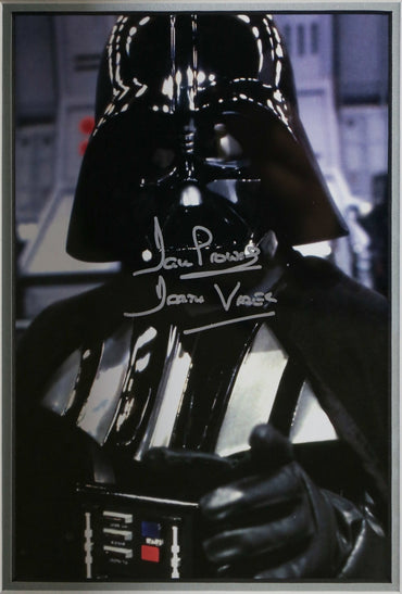 David Prowse Signed 12x8 Photograph Framed Display With Helmet - Memorabilia Framers Shop