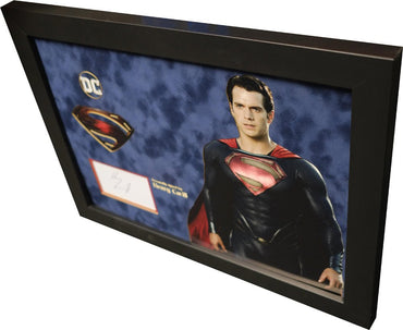 DC's Superman Henry Cavill signed white card - Memorabilia Framers Shop