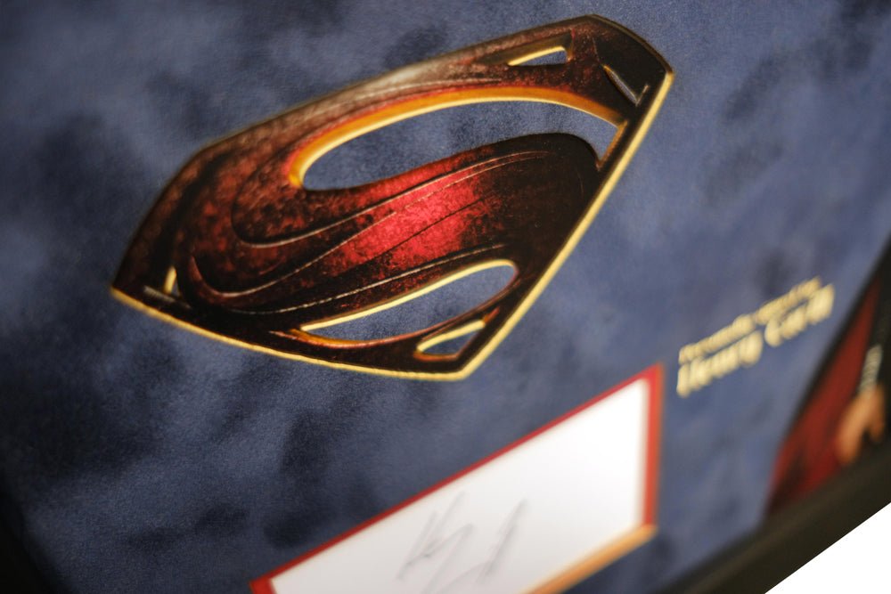 DC's Superman Henry Cavill signed white card - Memorabilia Framers Shop