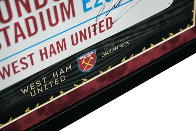 Declan Rice Signed Roadsign Framed Display - Memorabilia Framers Shop