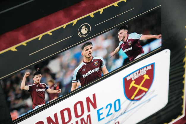 Declan Rice Signed Roadsign Framed Display - Memorabilia Framers Shop