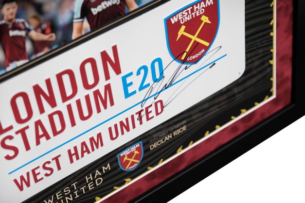 Declan Rice Signed Roadsign Framed Display - Memorabilia Framers Shop