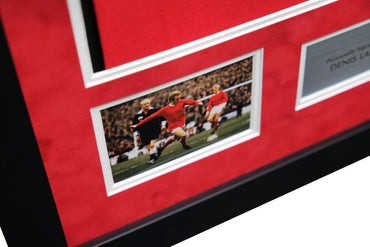 Denis Law Signed Man United Shirt - Memorabilia Framers Shop
