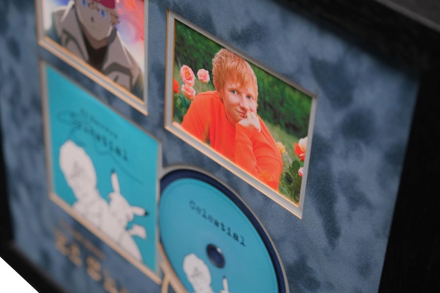 Ed Sheeran Signed CD Celestial Framed Display - Memorabilia Framers Shop