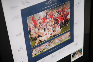 England Rugby World Cup Winners 2003 Signed Print - Memorabilia Framers Shop