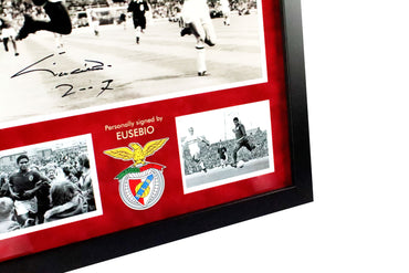 Eusebio Signed Photo Framed Display