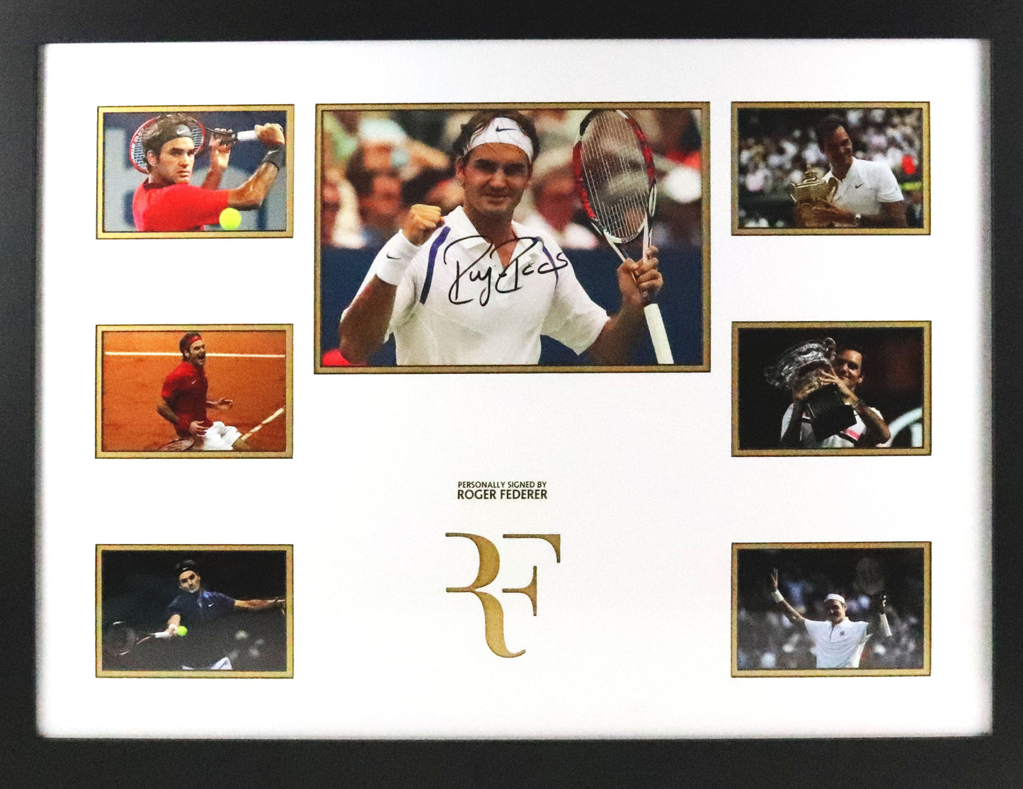 Roger Federer Signed Photo Display