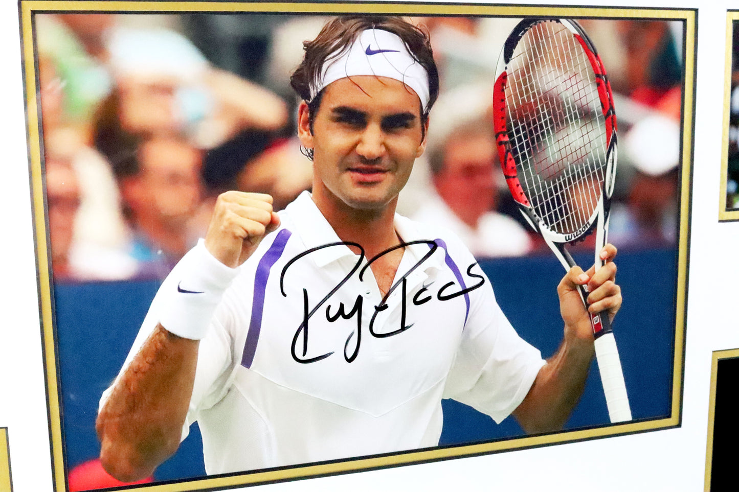 Roger Federer Signed Photo Display