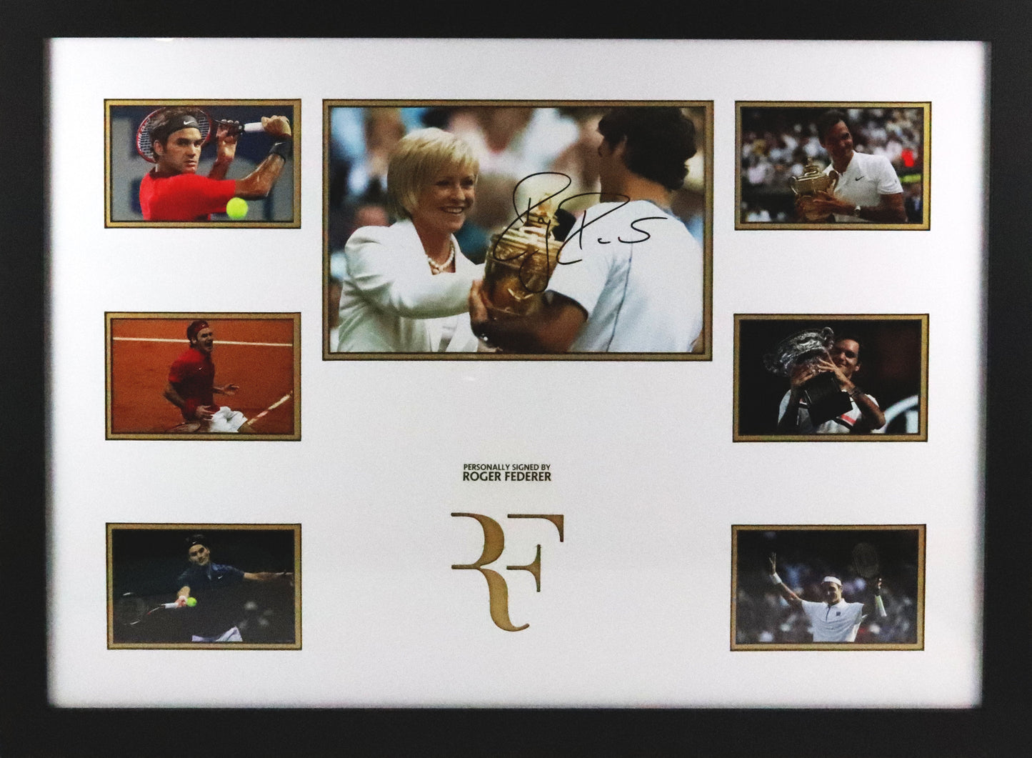 Roger Federer Signed Photo Display