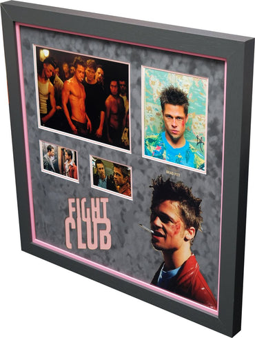 Fight Club Framed Display Signed by Brad Pitt - Memorabilia Framers Shop