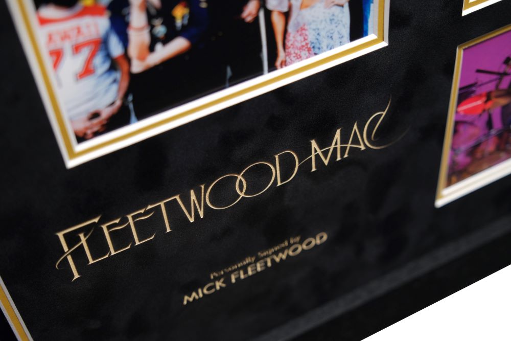 Fleetwood Mac Signed Mick Fleetwood Photo With Vinyl Framed Display - Memorabilia Framers Shop