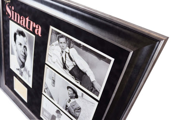 Frank Sinatra signed photo display - Memorabilia Framers Shop