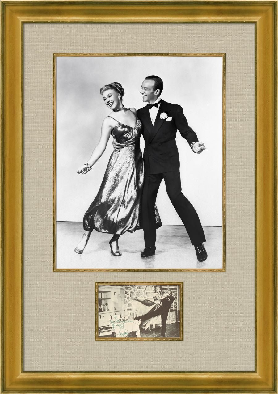 Fred Astaire and Ginger Rogers Signed Photograph - Memorabilia Framers Shop