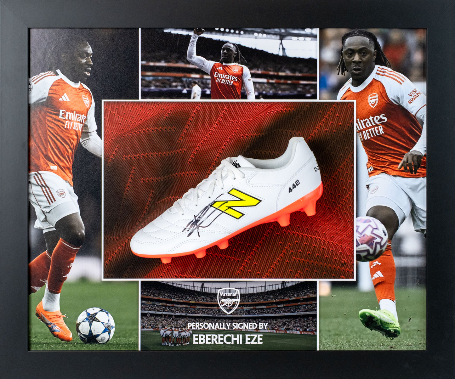 Eberechi Eze Hand-Signed Arsenal Boot Display