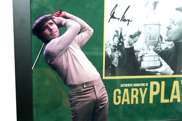 Gary Player signed Photo Framed Display - Memorabilia Framers Shop
