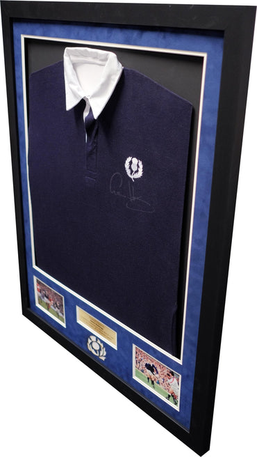 Gavin Hastings signed Scotland shirt - Memorabilia Framers Shop