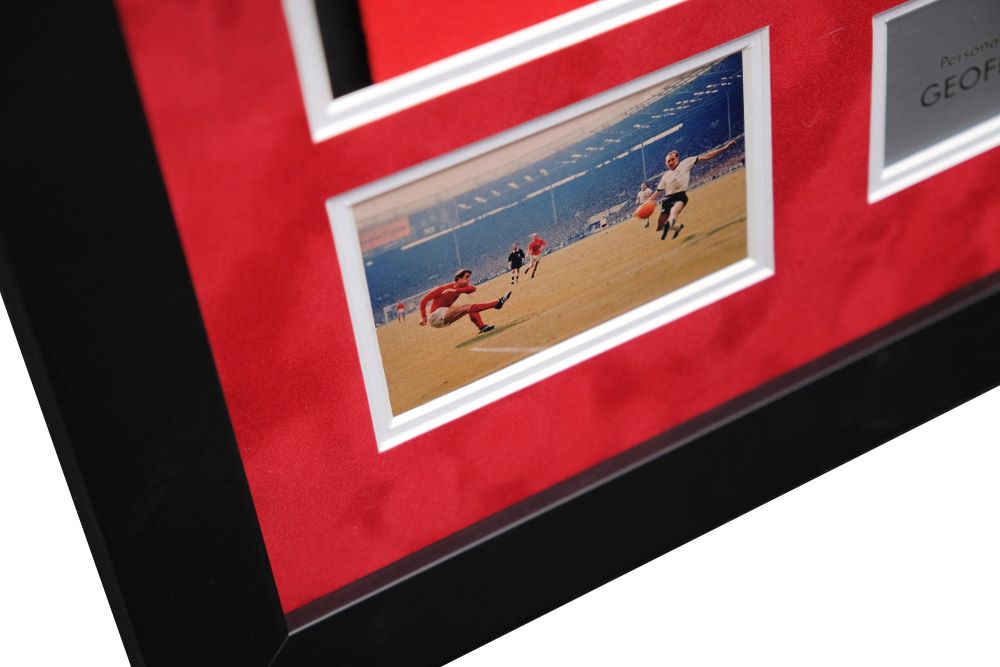 Geoff Hurst Signed England Shirt Framed Display - Memorabilia Framers Shop