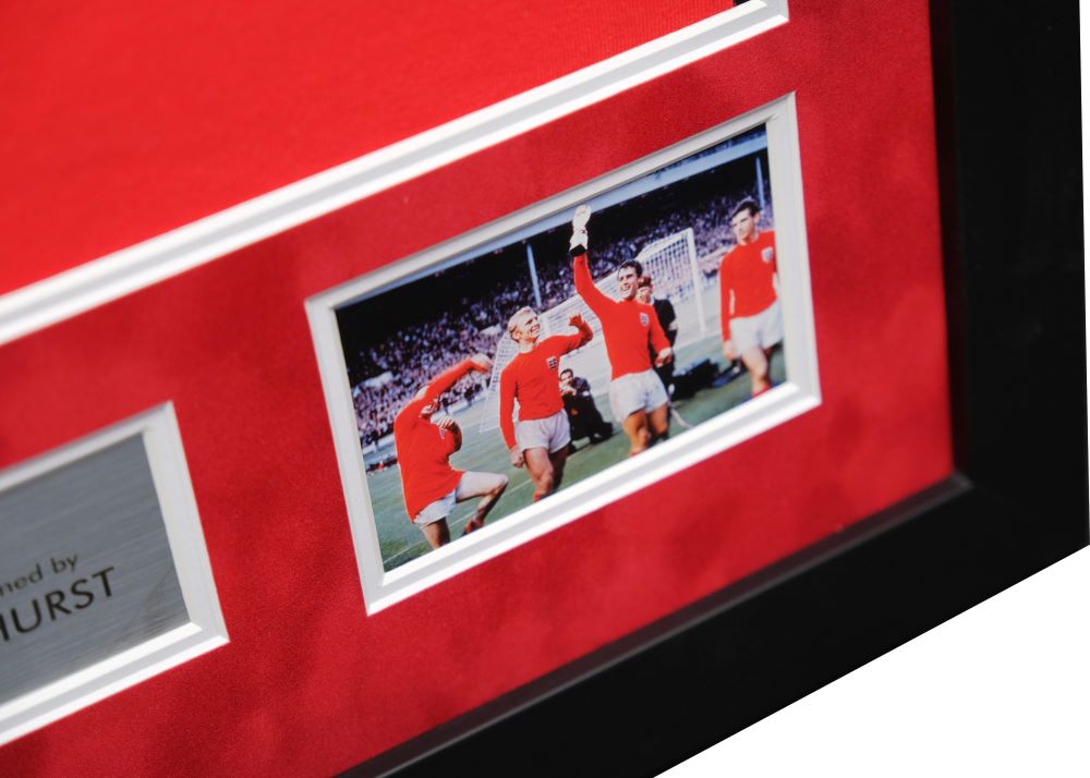 Geoff Hurst Signed England Shirt Framed Display - Memorabilia Framers Shop