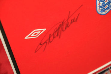 Geoff Hurst Signed England Shirt Framed Display - Memorabilia Framers Shop