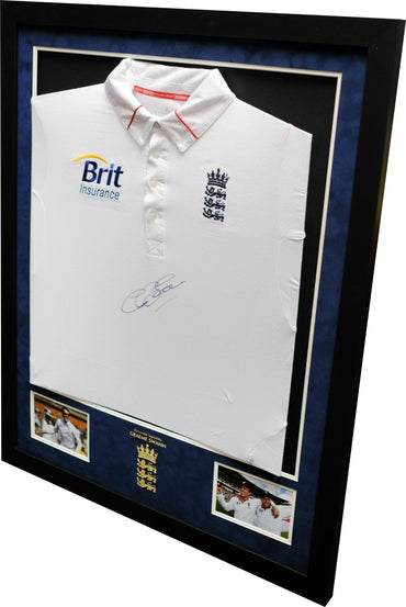 Graeme Swann signed England Cricket Shirt - Memorabilia Framers Shop