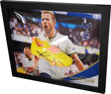 Harry Kane Signed Pink Spurs Boot Display - Memorabilia Framers Shop