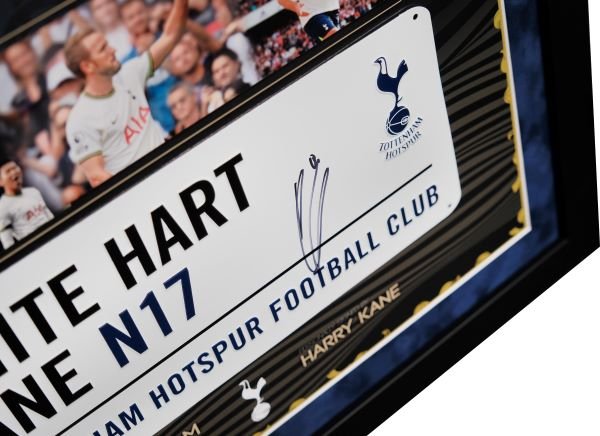 Harry Kane Signed Roadsign Framed Display - Memorabilia Framers Shop