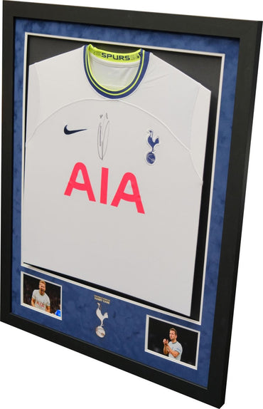 Harry Kane Signed Shirt Framed Display - Memorabilia Framers Shop