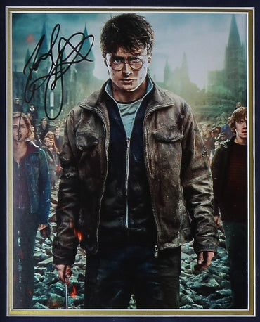 Harry Potter Golden Trio Signed Framed Display with Wands - Memorabilia Framers Shop