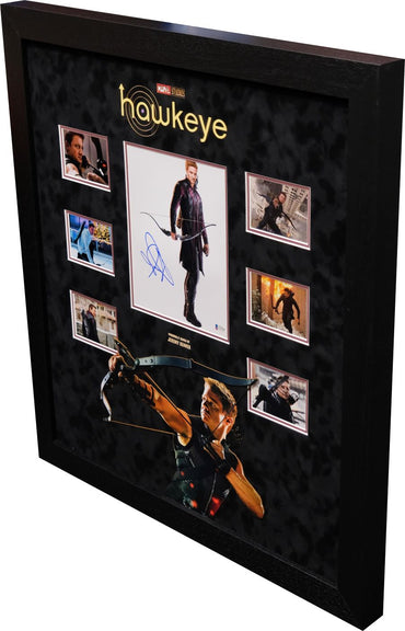 Hawkeye Signed 10x8 Photograph Display Signed by Jeremy Renner - Memorabilia Framers Shop