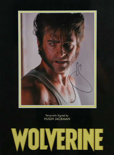 Hugh Jackman Signed Wolverine 12x8 Photograph Framed Display - Memorabilia Framers Shop
