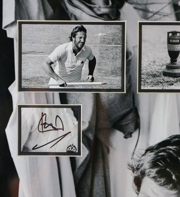 Ian Botham Signed Card Framed Display - Memorabilia Framers Shop