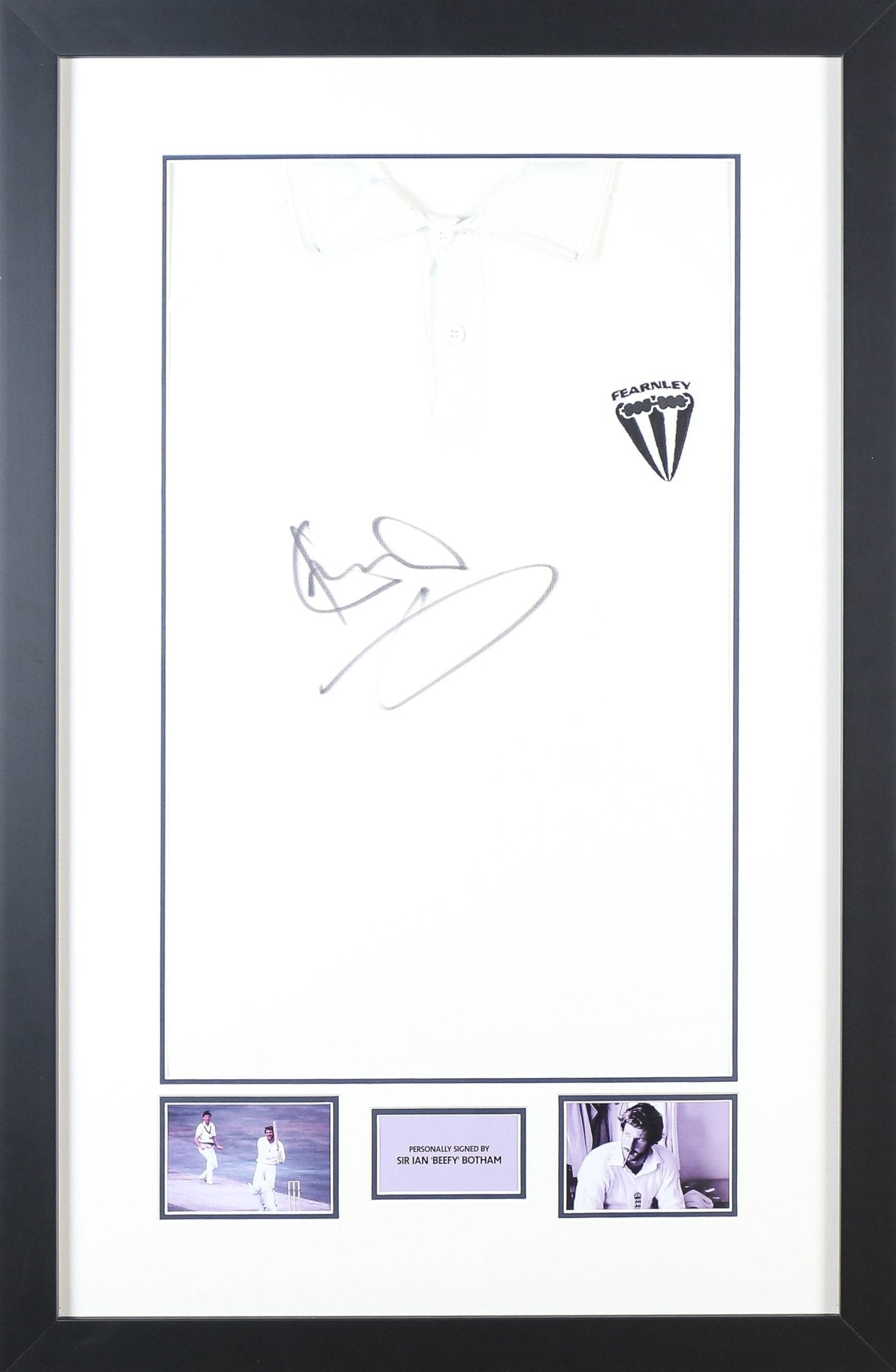 Ian Botham Signed Shirt Framed Display - Memorabilia Framers Shop